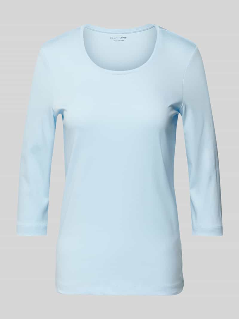 Christian Berg Woman T-shirt met 3/4-mouwen in effen design