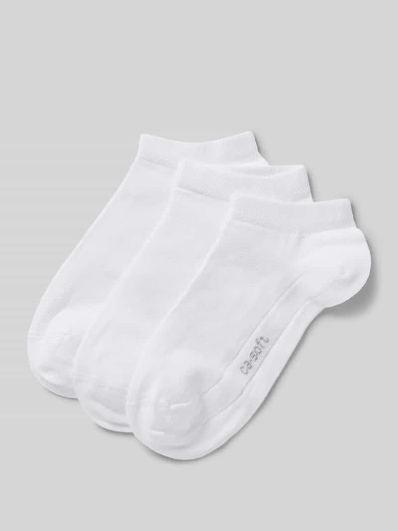 CAMANO Sneakersokken met labeldetail in een set van 3 paar