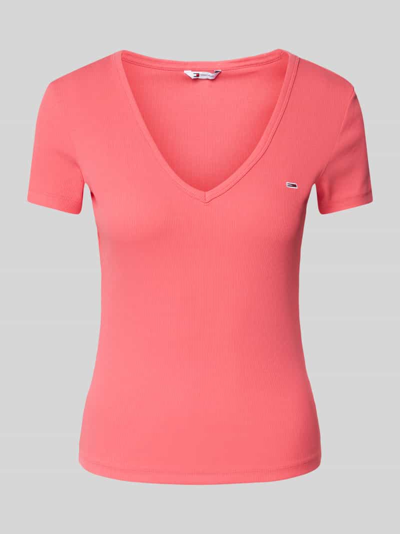 Tommy Jeans T-shirt met labelstitching