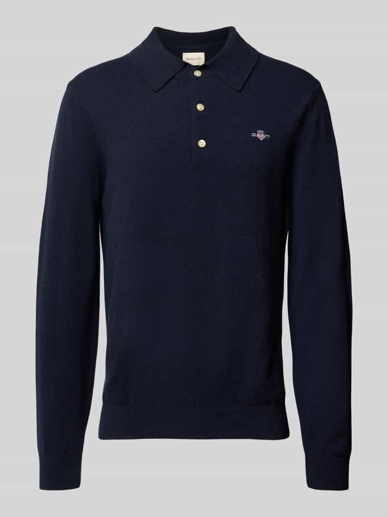 Gant Gebreide pullover met kentkraag