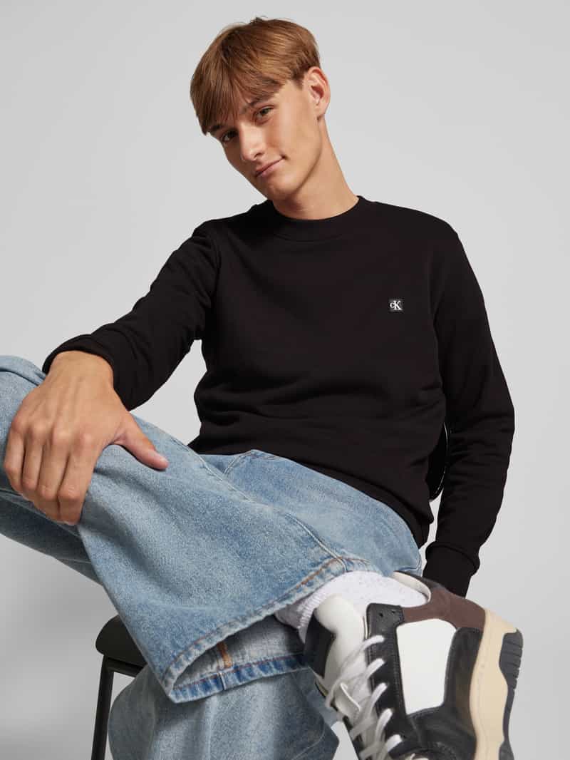 Calvin Klein Jeans Sweatshirt met labelpatch