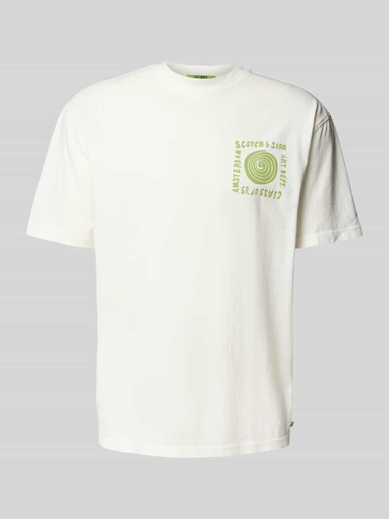 Scotch & Soda Relaxed fit T-shirt van puur katoen met logoprint