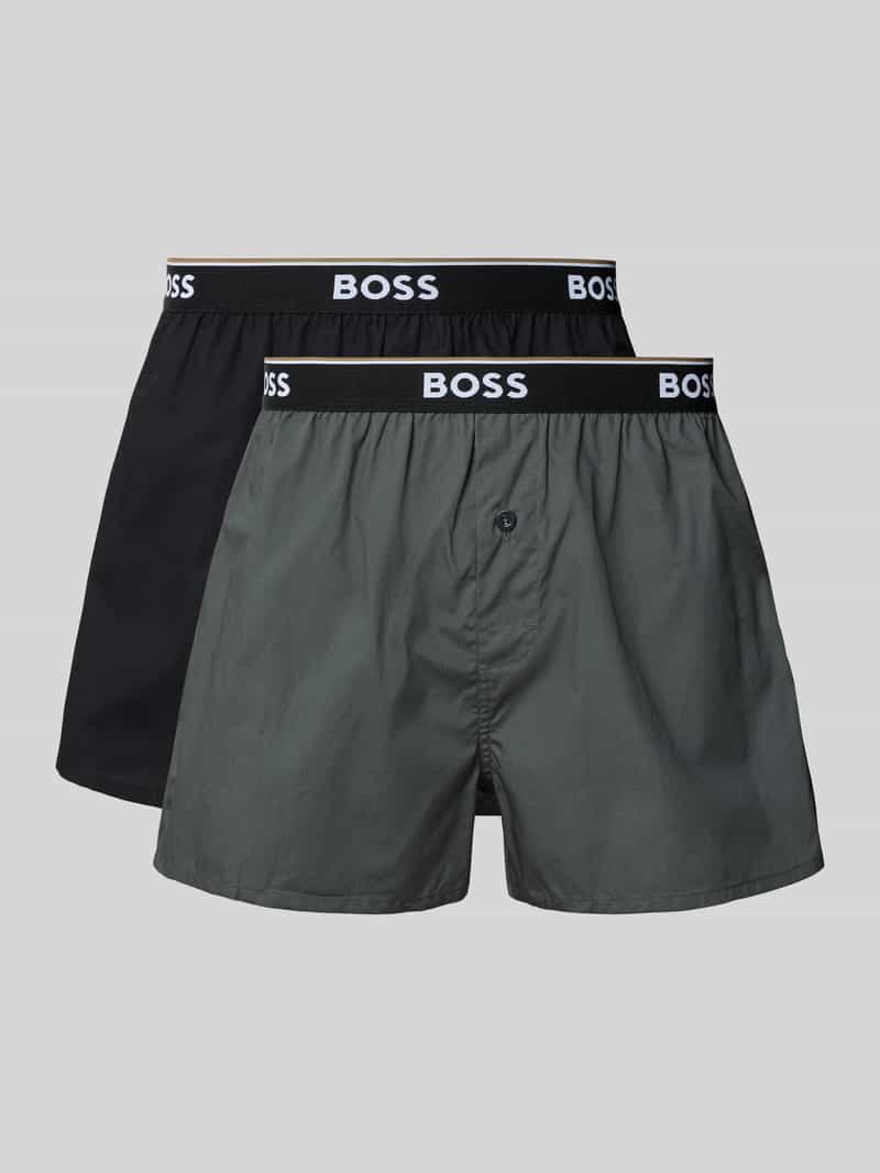 Boss Regular fit boxershort van puur katoen in een set van 2 stuks