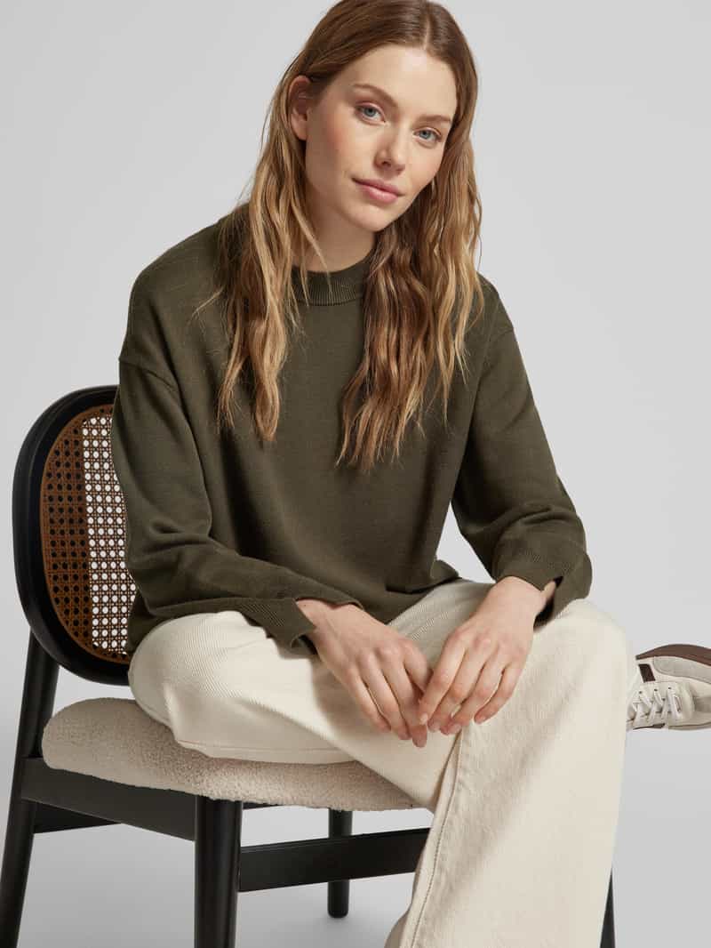 MSCH Copenhagen Gebreide pullover met extra brede schouders