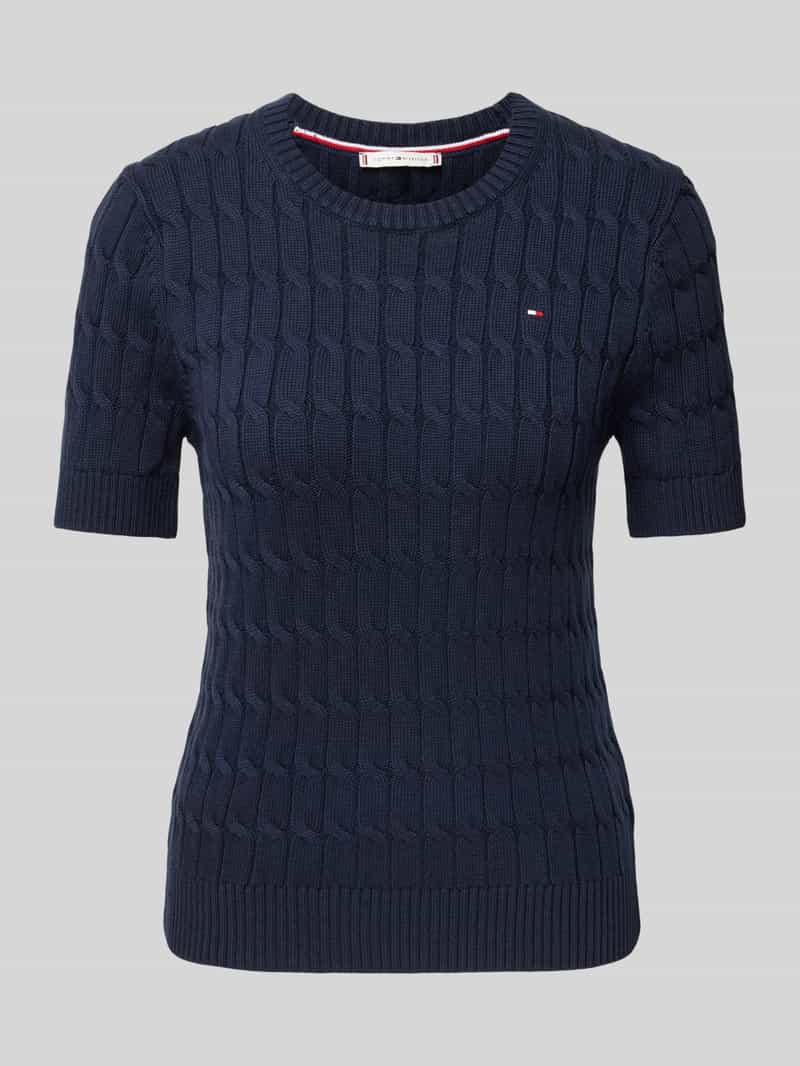 Tommy Hilfiger Regular fit gebreide pullover van zuiver katoen