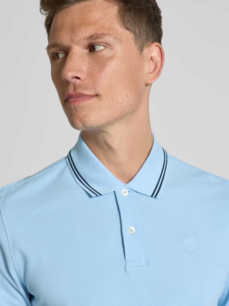Bugatti Regular fit poloshirt met labeldetail