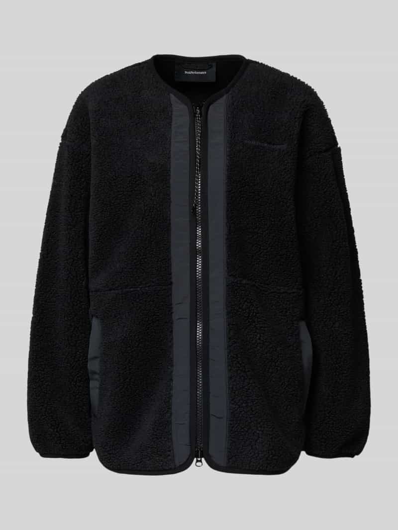 Peak Performance Oversized jack met ritssluiting model 'Pile'