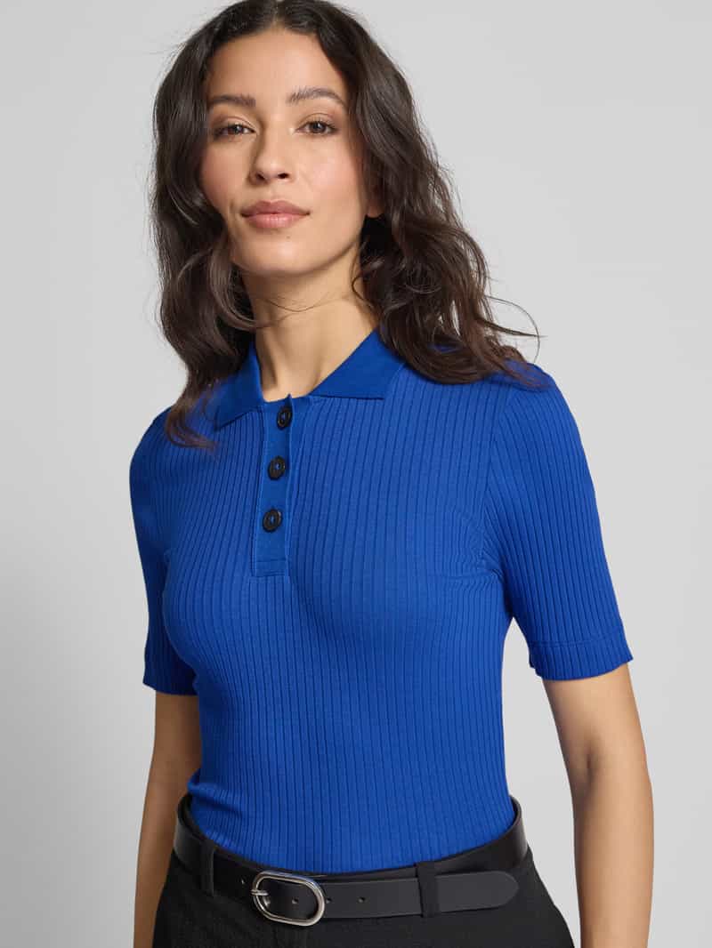 Marc O'Polo Slim fit poloshirt van een mix van katoen en modal