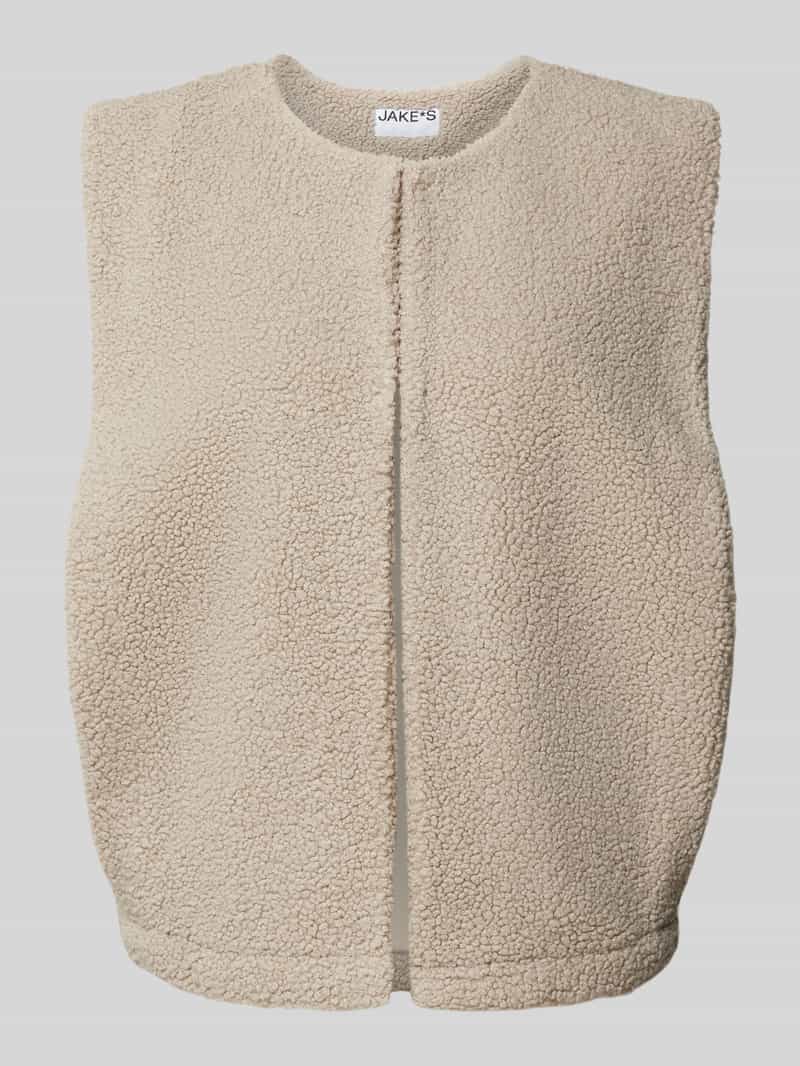 Jake*s Casual Gilet met teddybont