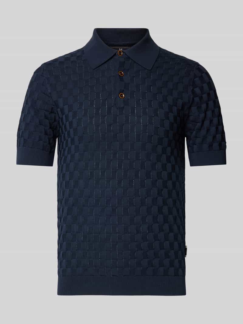 Matinique Slim fit poloshirt met korte knoopsluiting model 'Heritage'