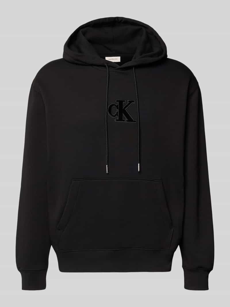 Calvin Klein Jeans Regular fit hoodie met logopatch model 'Fleece'