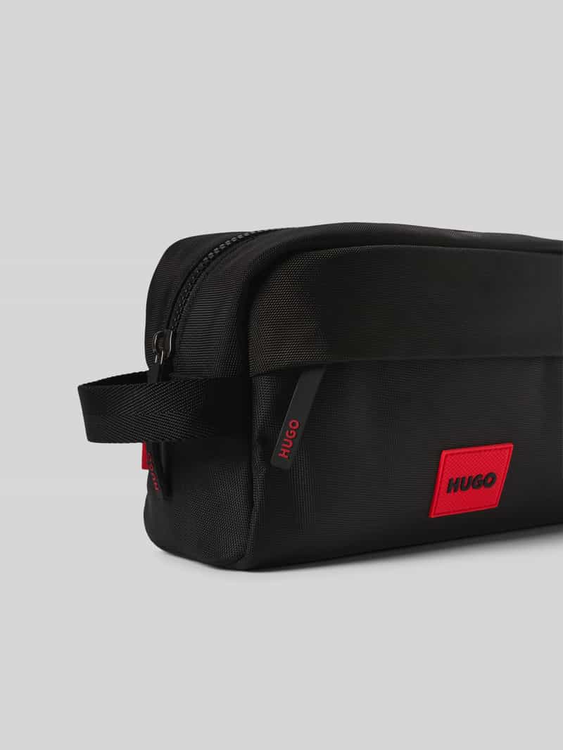HUGO Toilettas met labelpatch model 'ETHON 3.0'