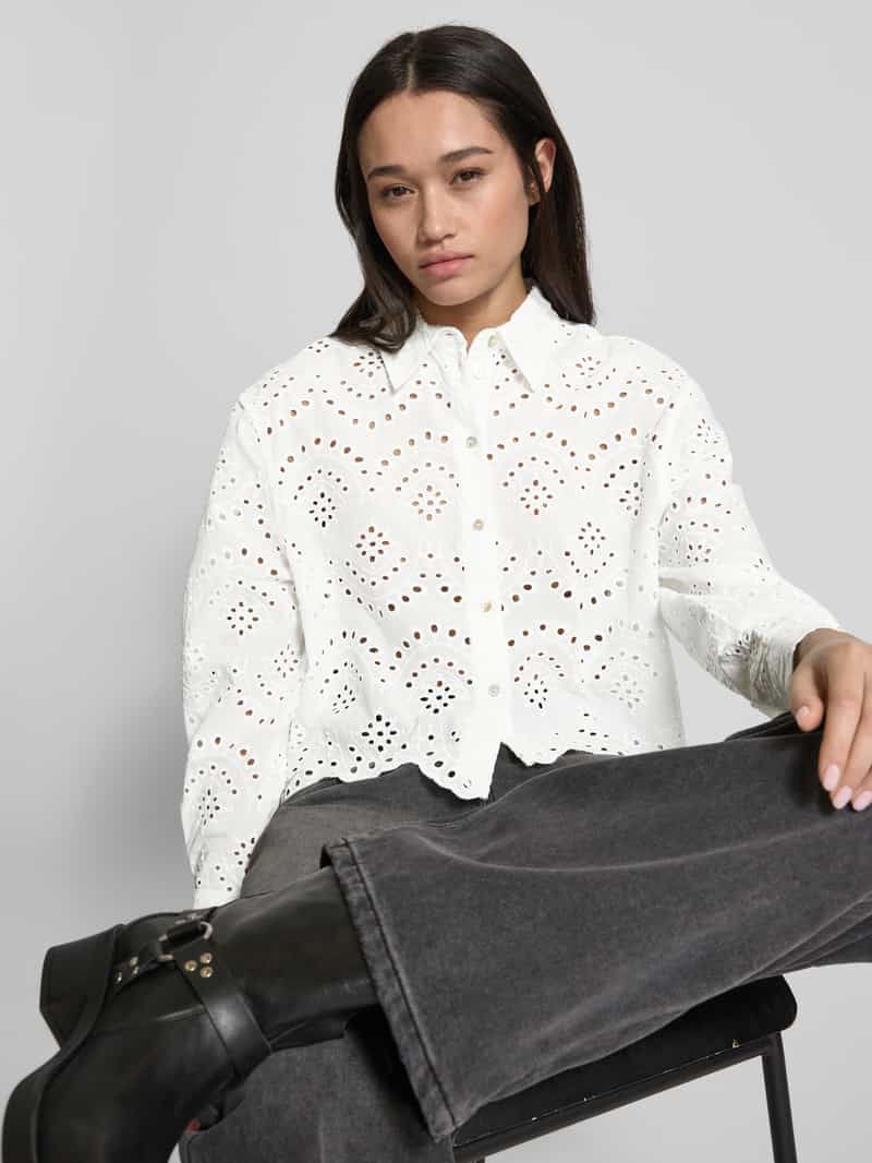 Only Relaxed fit overhemdblouse van puur katoen model 'VALAIS'
