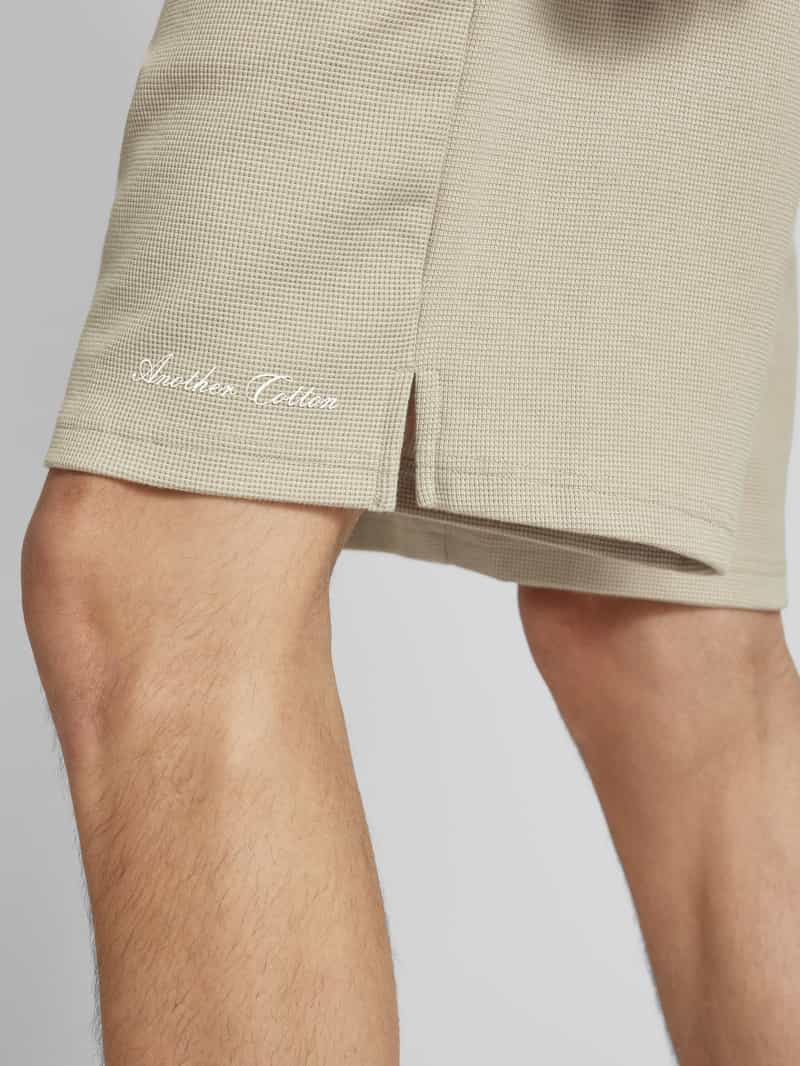 ANOTHER COTTON LAB Korte relaxed fit broek met structuurmotief