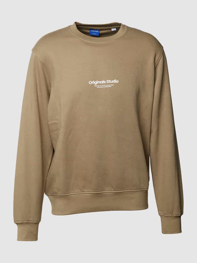 jack & jones Sweatshirt met labelprint model 'VESTERBRO'