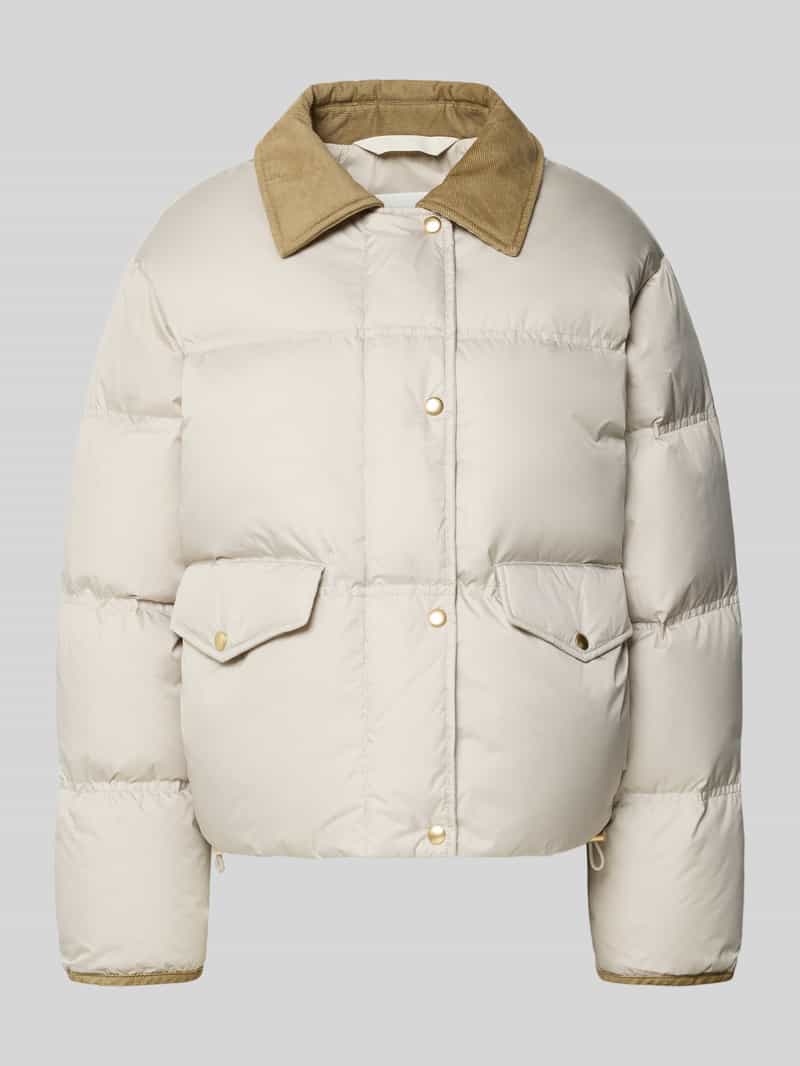 Marc O'Polo Regular fit donsjack met platte kraag van corduroy