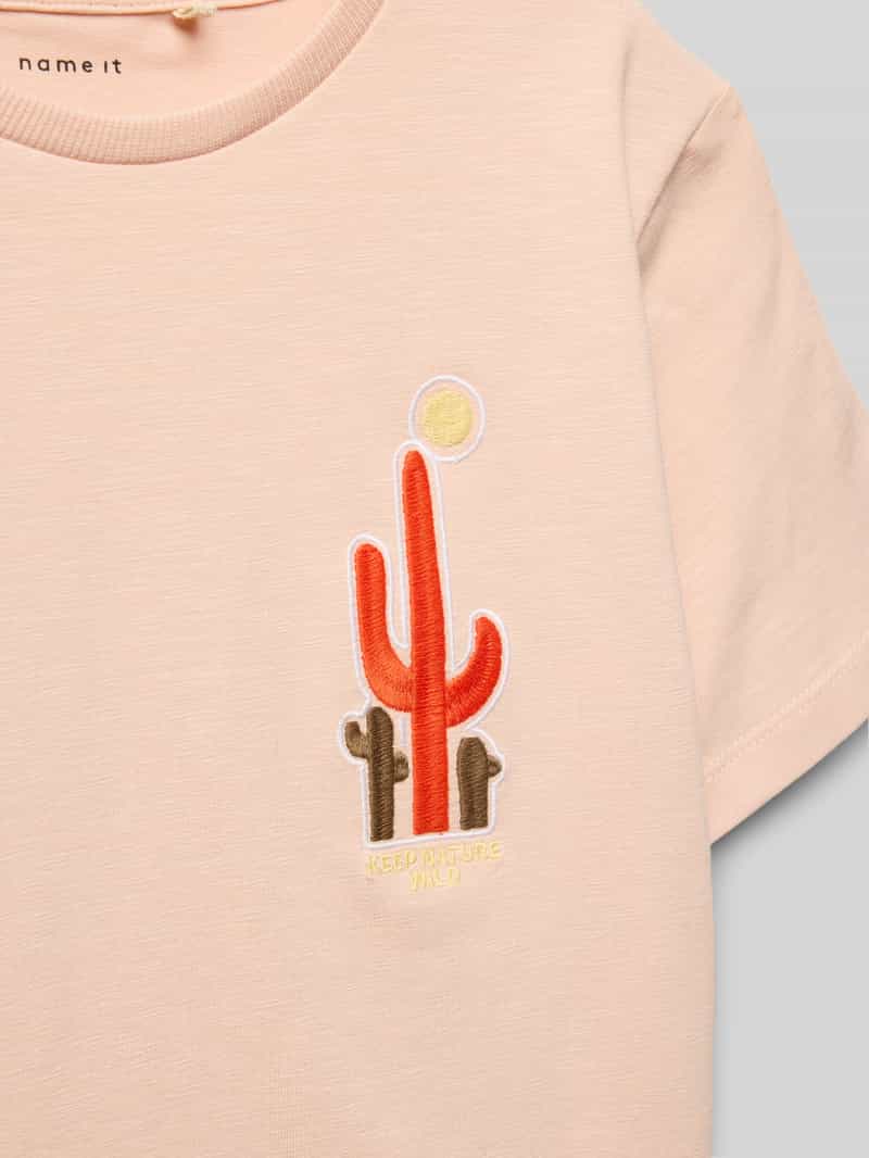 name it Regular fit T-shirt met stitching model 'HELMUT'