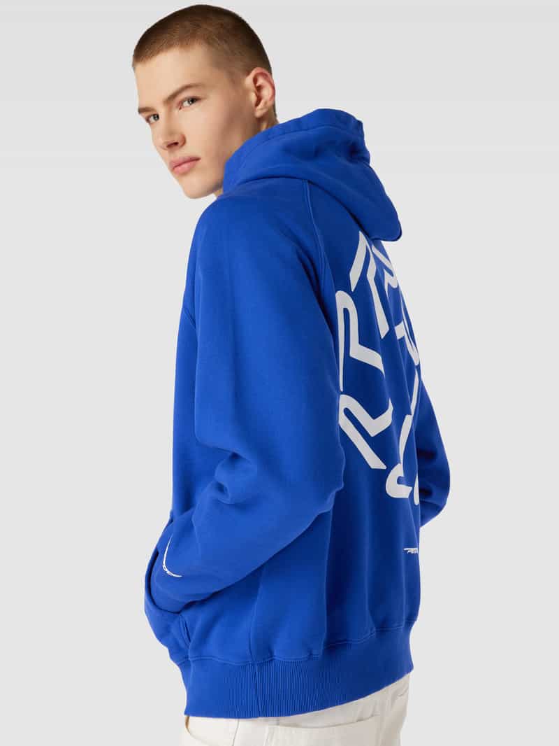 Pegador Hoodie met labeldetails model 'BARONE RAGLAN'