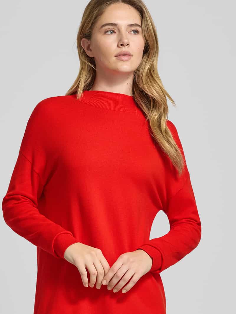 Christian Berg Woman Knielange jurk met ronde hals