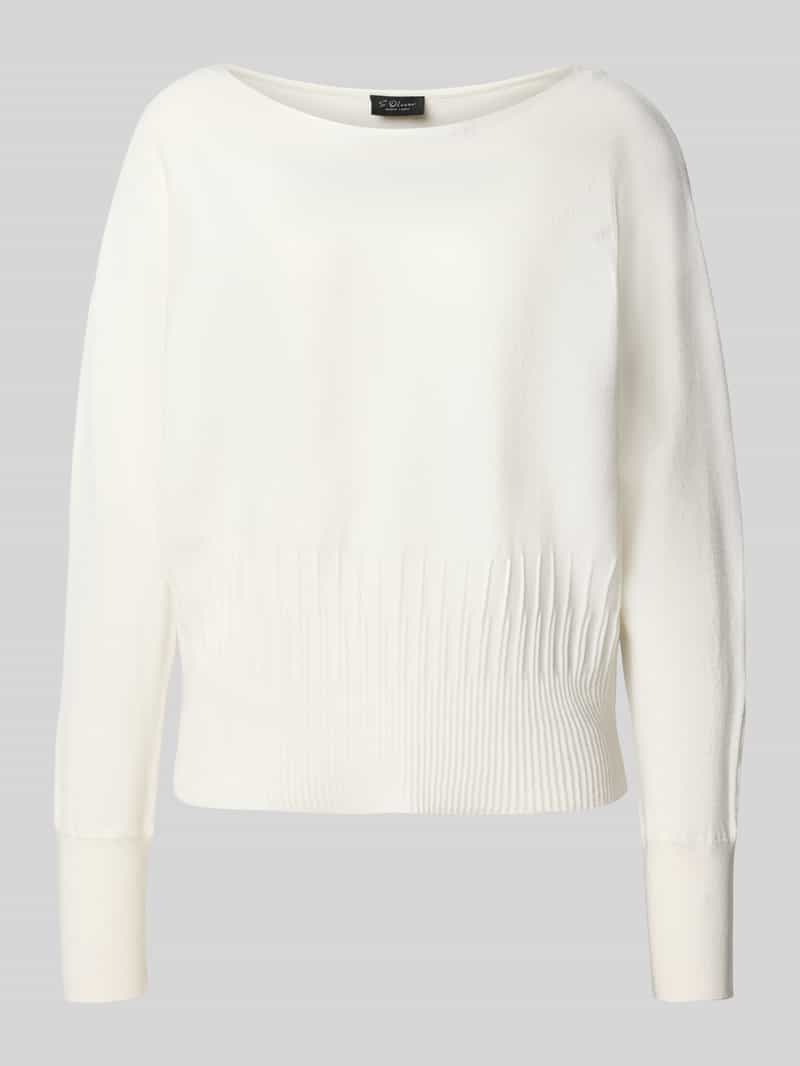 s.Oliver BLACK LABEL Comfort fit gebreide pullover van viscosemix
