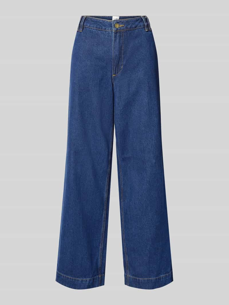 My Essential Wardrobe Wide leg jeans met riemlussen, model 'Tessa'