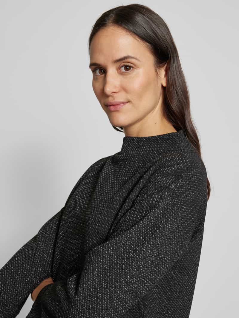 Opus Sweatshirt met structuurmotief model 'Gesche'
