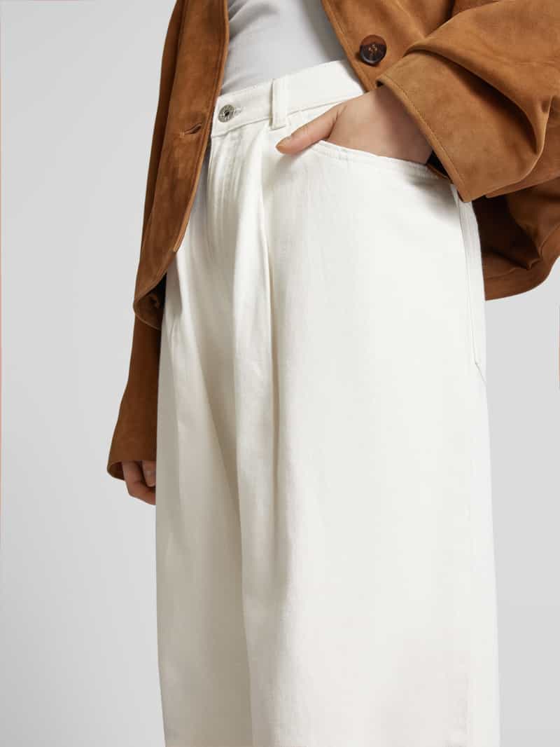 Jake*s Casual Wide leg jeans met bandplooien