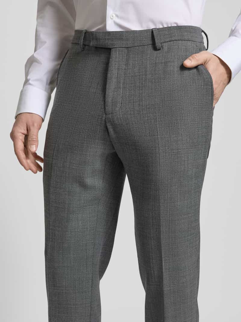 Pierre Cardin Regular fit pantalon met riemlussen model 'Ray'