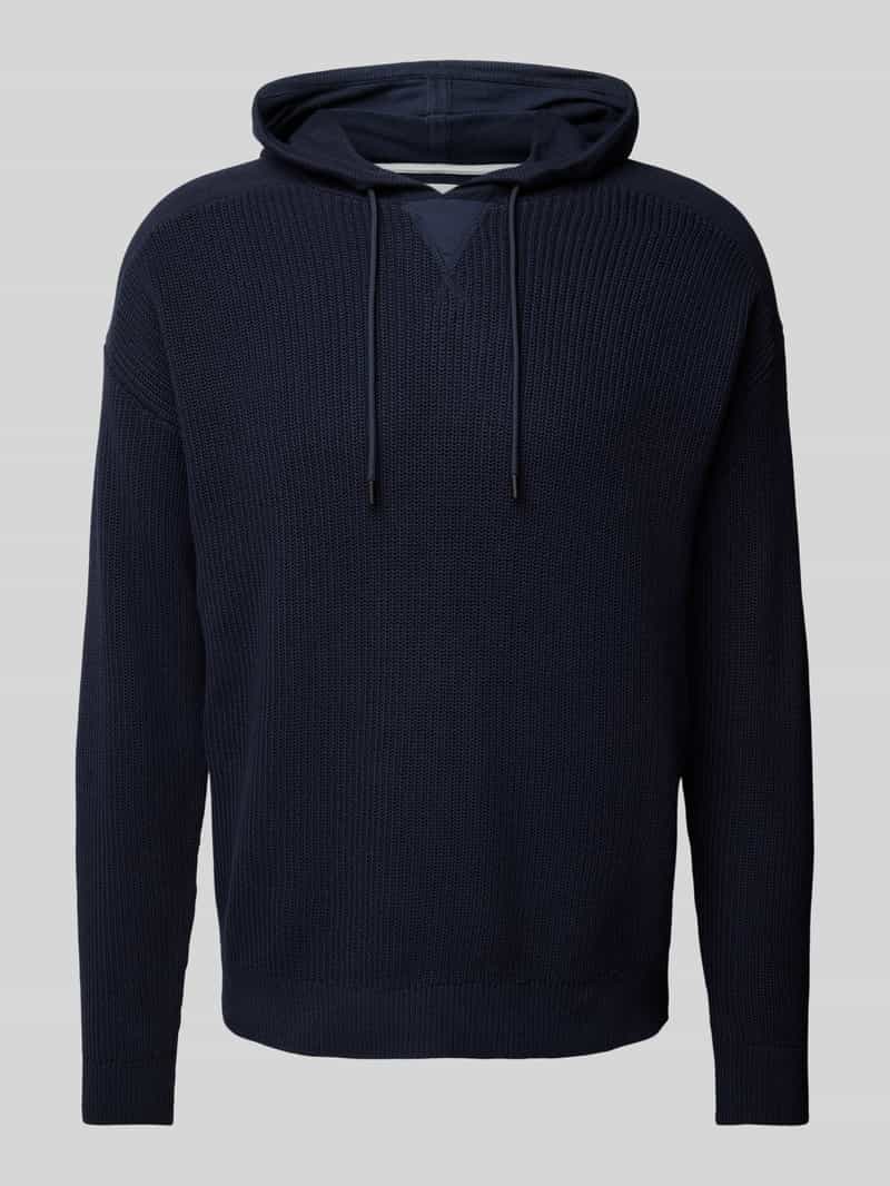 s.Oliver RED LABEL Relaxed fit hoodie van puur katoen van een materiaalmix
