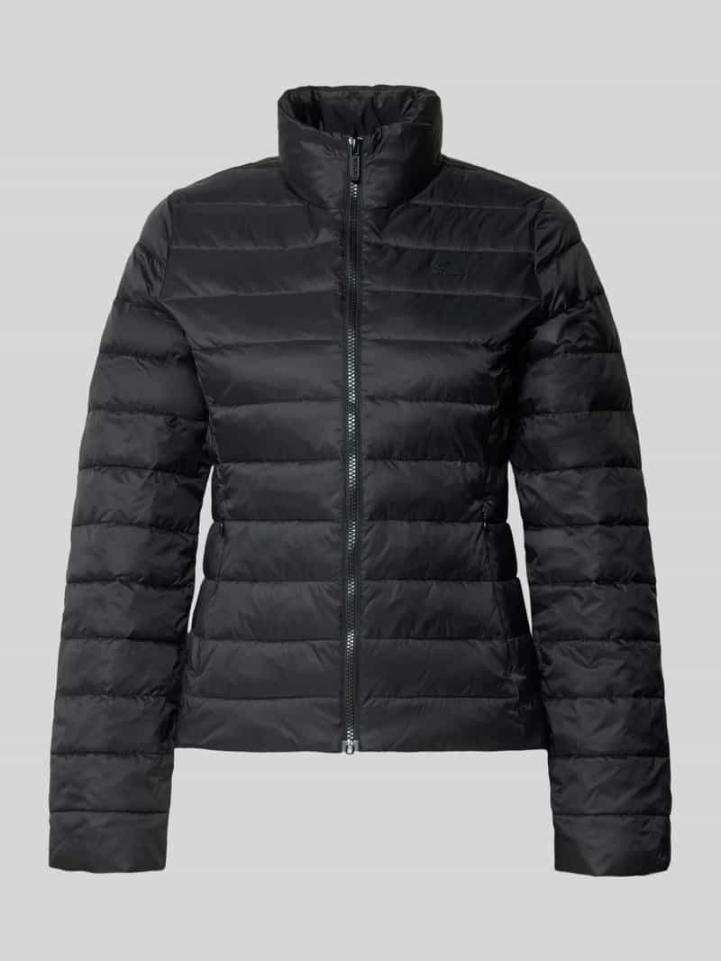 Lacoste Slim fit gewatteerd jack met logodetail