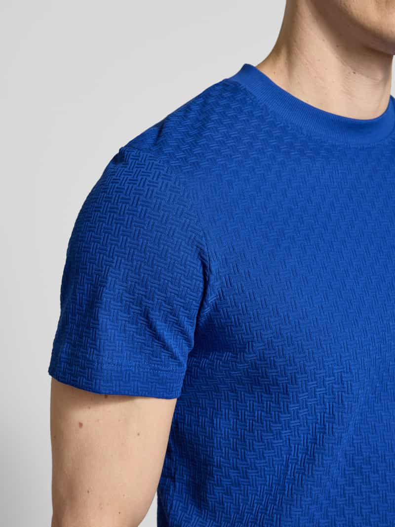 JOOP! Collection T-shirt met geribde ronde hals model 'Brandon'