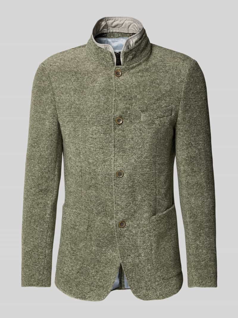 Roy Robson Slim fit colbert met opstaande kraag en borstzak