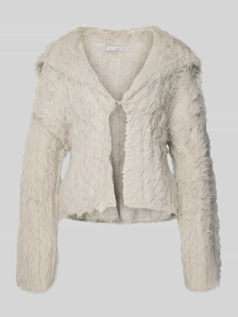 Guess CARDIGAN gemaakt van effectgarens model "LARA FUZ RIB CARDIGAN"