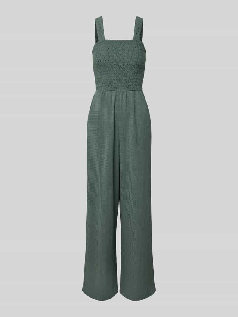 Only Regular fit jumpsuit met gesmokte romp model 'ELISE'