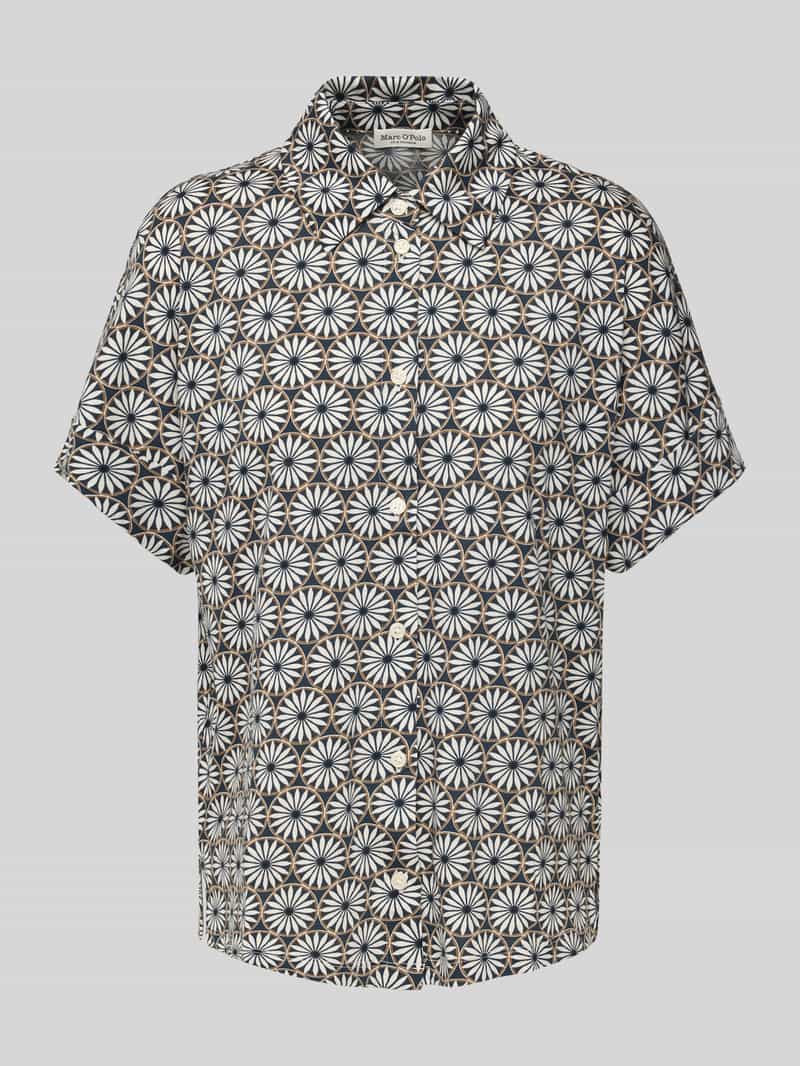 Marc O'Polo Regular fit overhemdblouse van fijne single-jersey