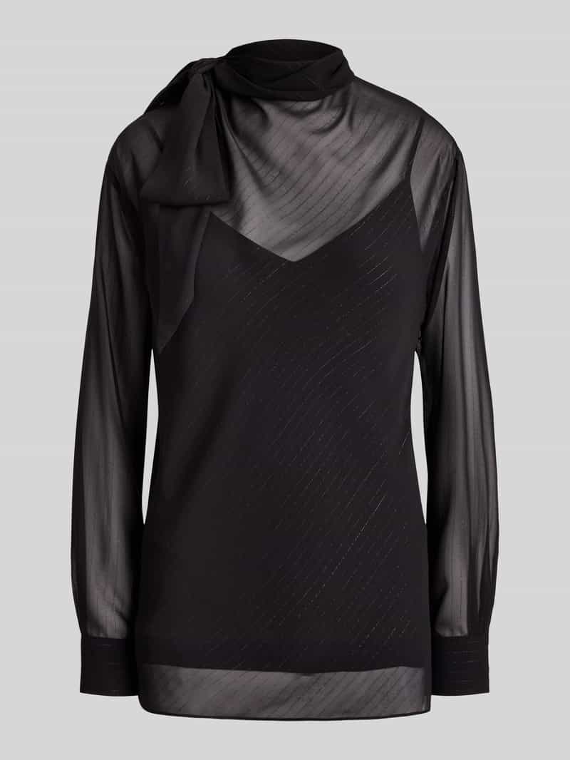 Lauren Ralph Lauren Loose fit blouse met lange mouwen met glanzende details