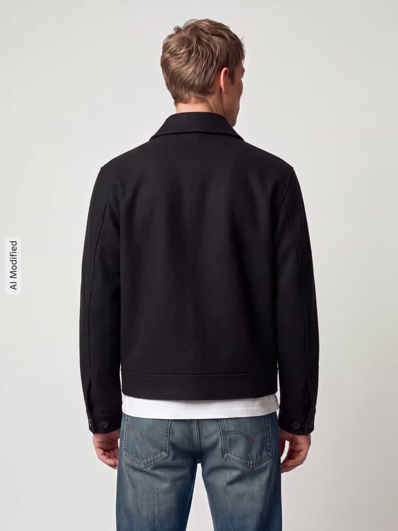 Selected Blouson van wolmix met tweewegritssluiting