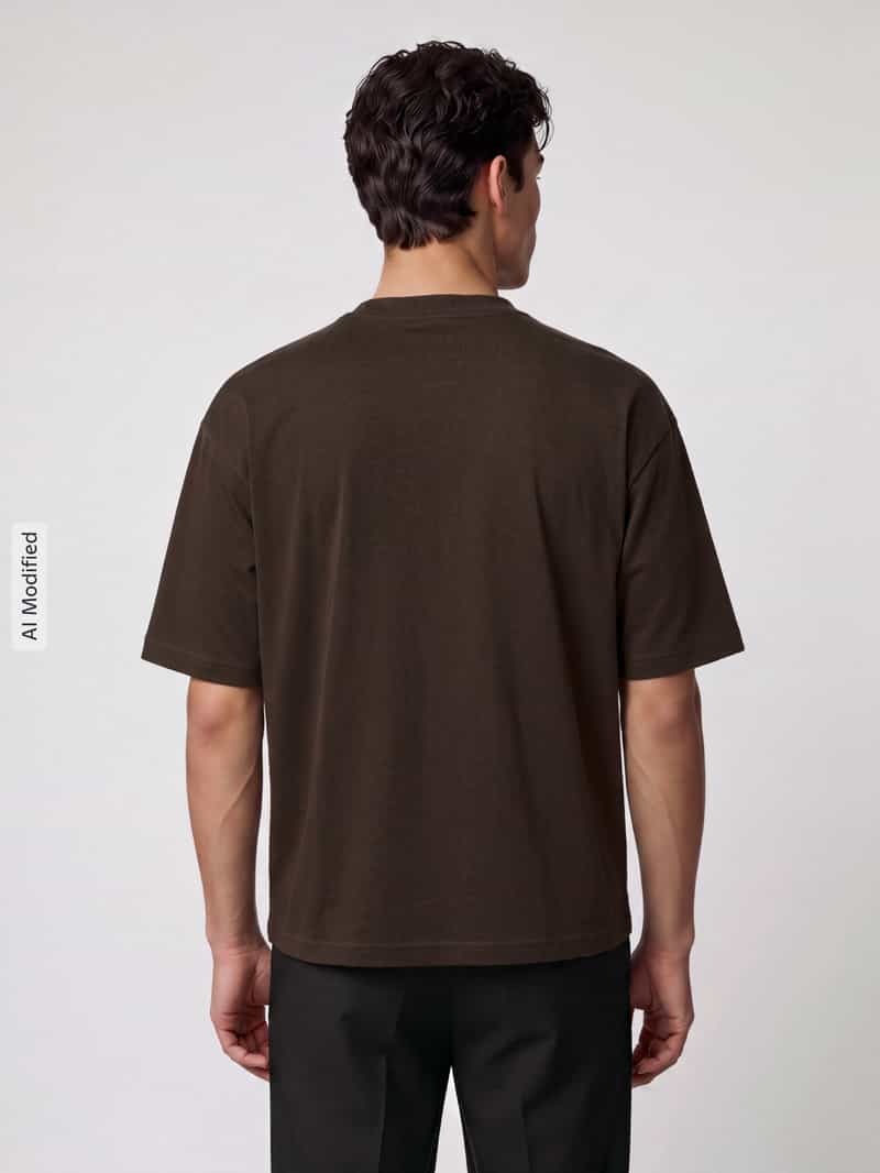 Selected Loose fit t-shirt met ronde hals model 'OSCAR' delicioso, foto 3