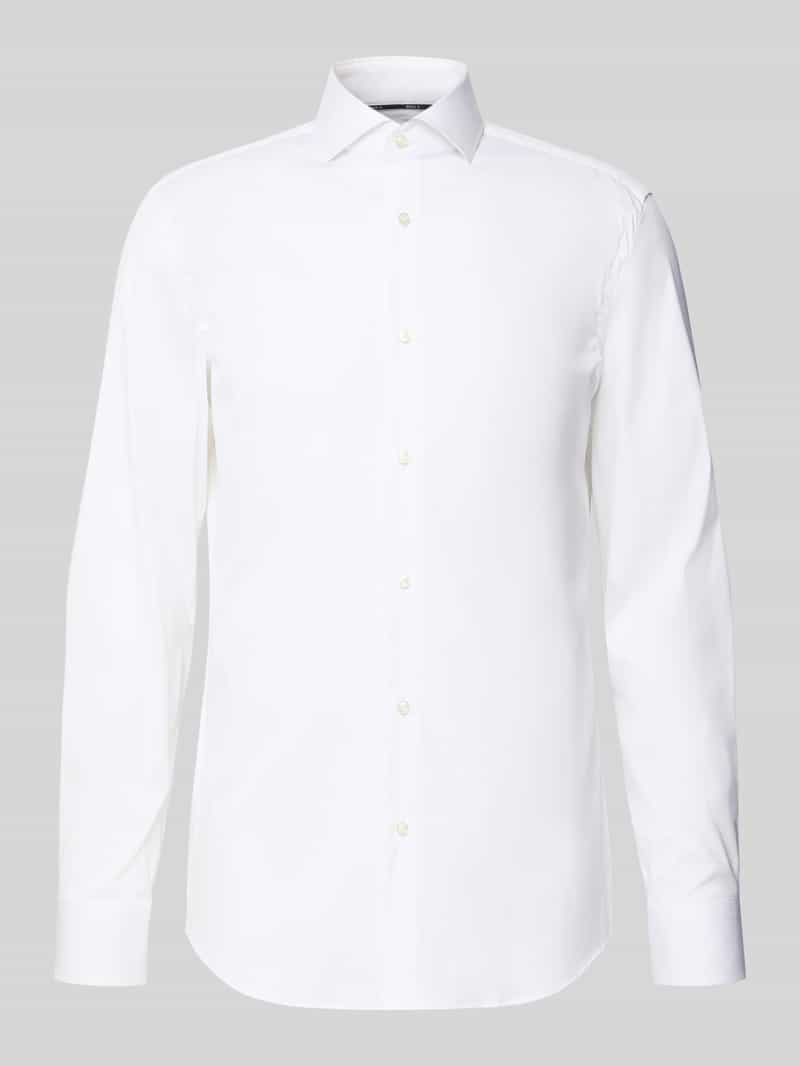 Slim fit zakelijk overhemd met stretch, model 'Hank Hai'