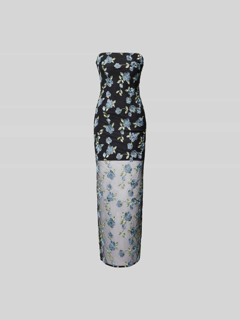 Maxi-jurk in bandeaumodel