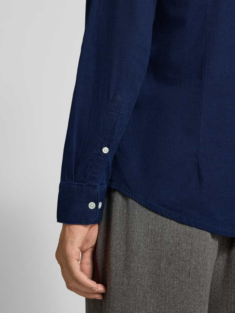 seidensticker Slim fit zakelijk overhemd met kentkraag model 'Spread'