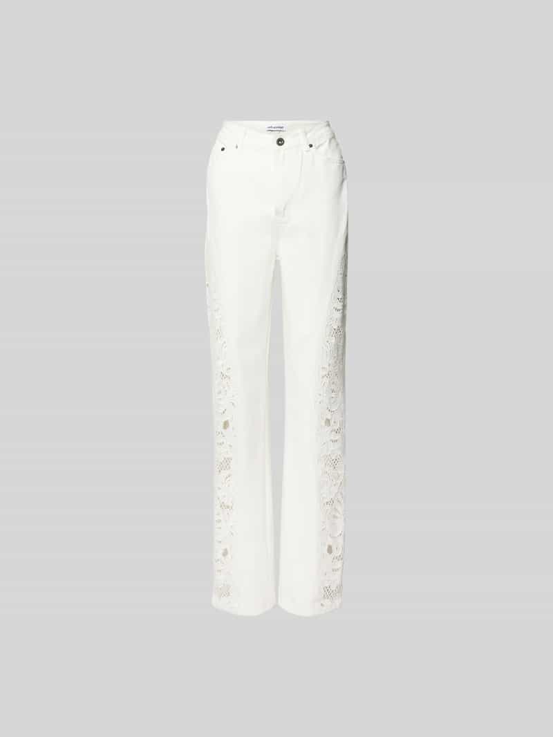 Jeans met ajourwerk