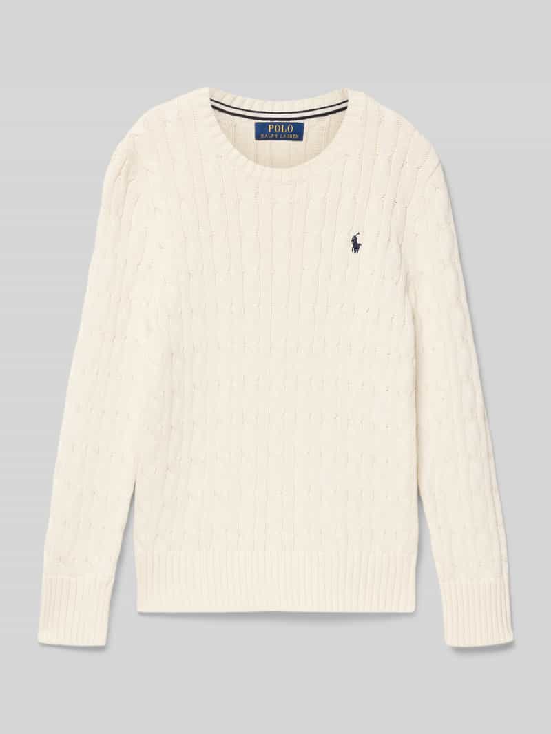Polo Ralph Lauren Teens Gebreide pullover met ribboorden