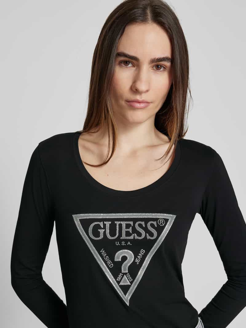 Guess Shirt met lange mouwen en pailletten