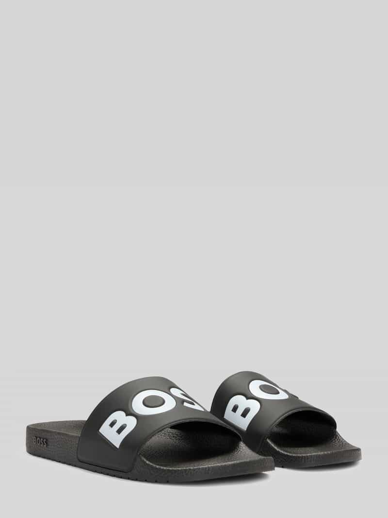 Badslippers met logoprint model 'ARYEH_SLID'