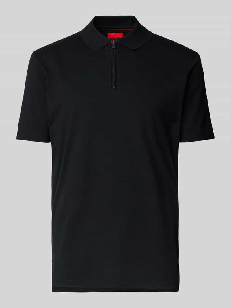 HUGO Regular fit poloshirt met labelpatch model 'Dekok'