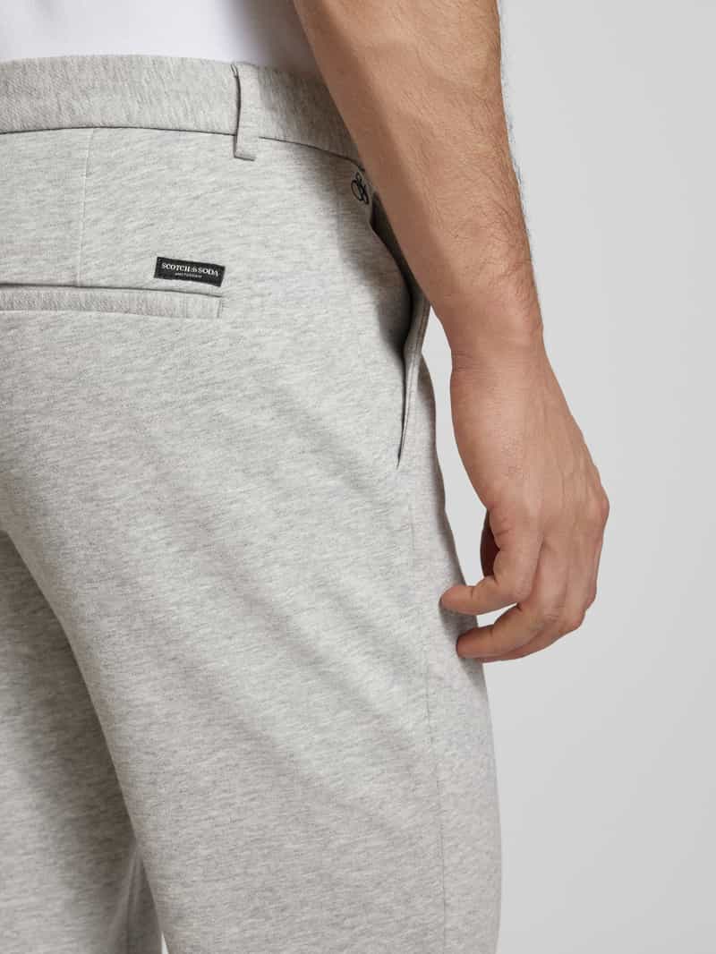 Scotch & Soda Slim fit broek met knoop- en ritssluiting