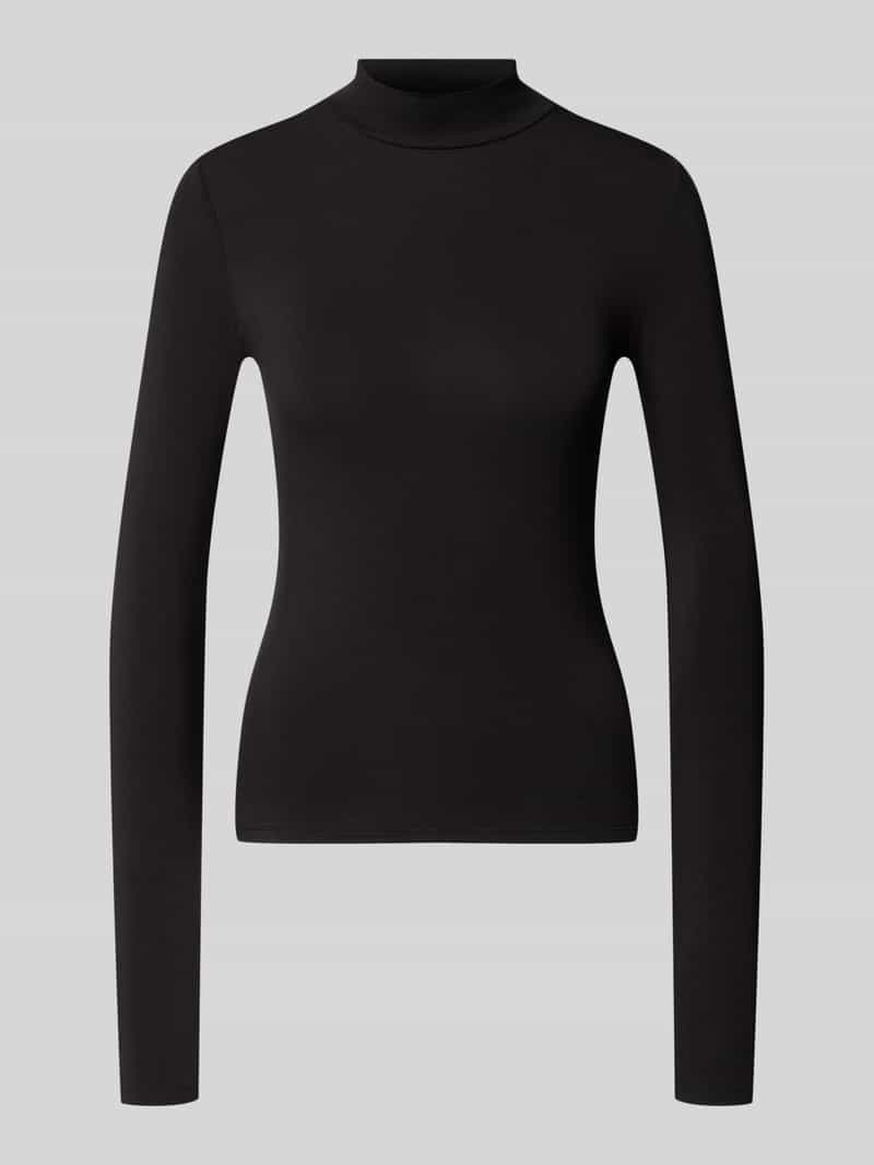 REVIEW slim fit longsleeve van lyocellmix met colletje