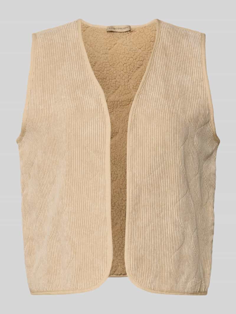 Soyaconcept Relaxed fit gilet in ribcordlook model 'Bindi'