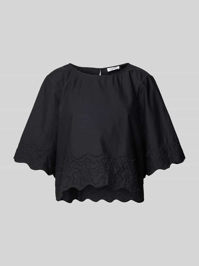 Esprit Blouseshirt met 1/2-mouwen in een losse pasvorm